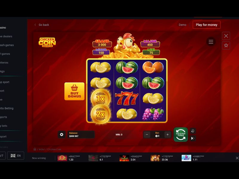 Pin Up Casino da Inout Games in Chicken Coin oyunu