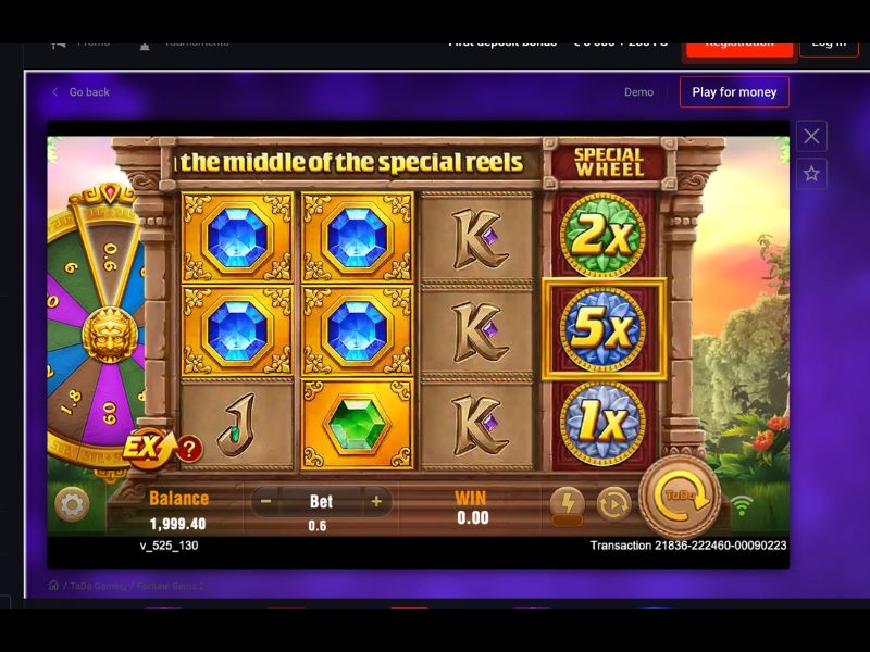 Fortune Gems 2 od TaDa Gaming w kasynie Pin Up