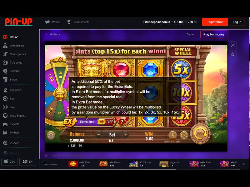 Zalety i ograniczenia kasyna Pin-Up