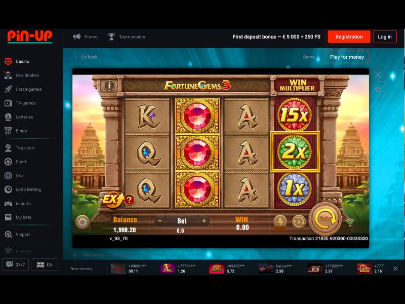 Výhody a omezení kasina Pin-Up