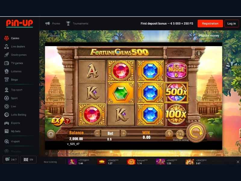 Bonusy v kasinu Pin-Up