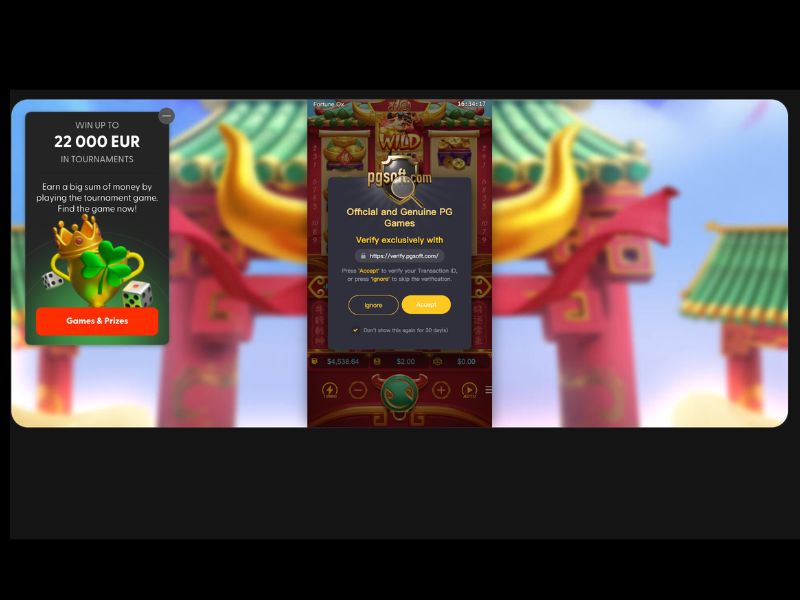 PG Soft tan Fortune Fortune Ox, Pin Up Casino da